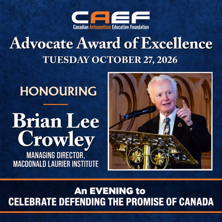 2026 Advocate Award of Excellence honouring Brian Lee Crowley